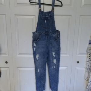 Denim overalls